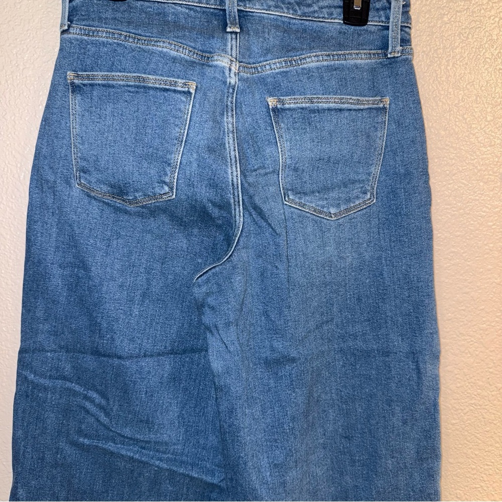 Highest Rise Wide Leg crop  Universal Thread Blue Ankle Jeans - Picture 6 of 6